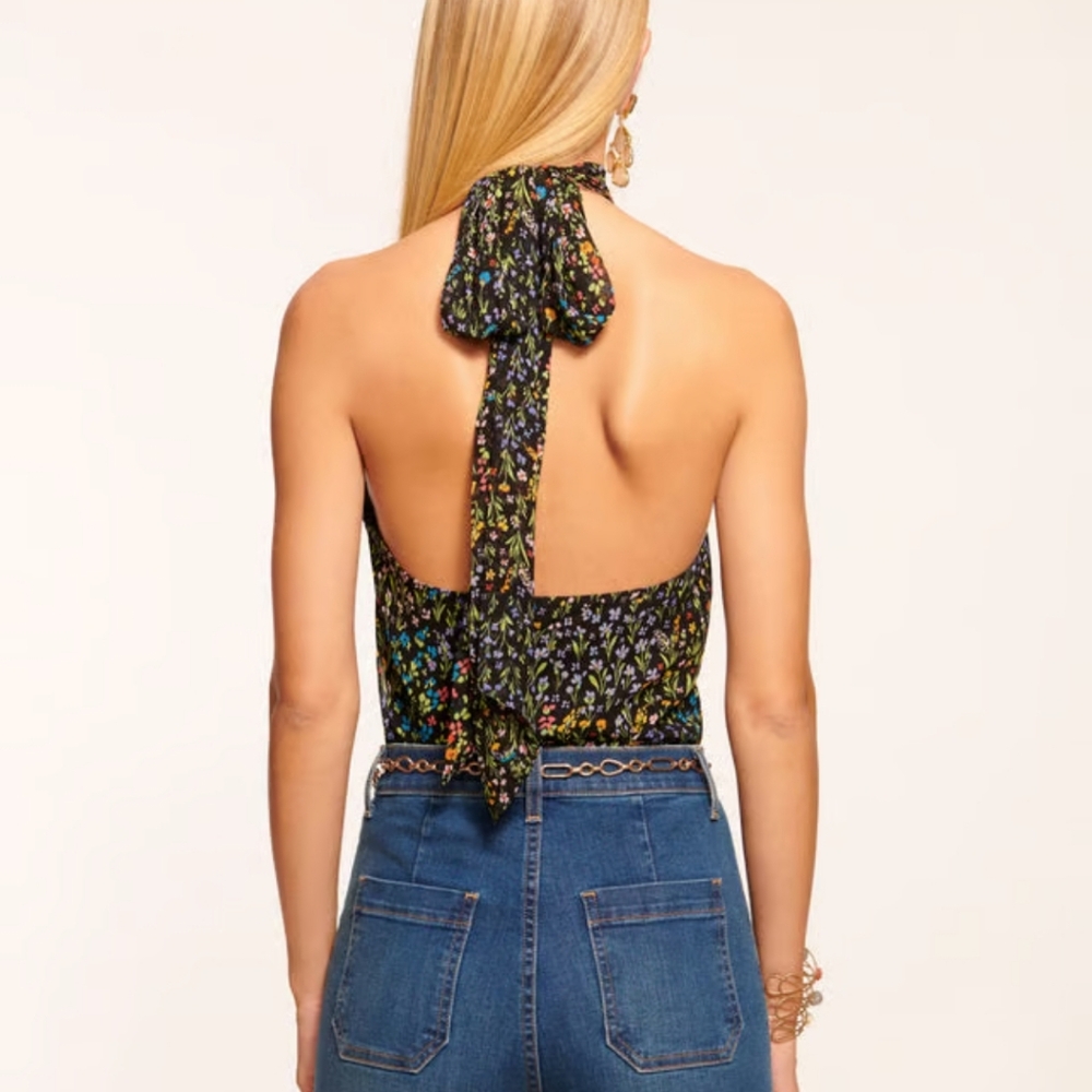 NWT Ramy Brook Eileen High Neck Halter Top size Small - Picture 3 of 3